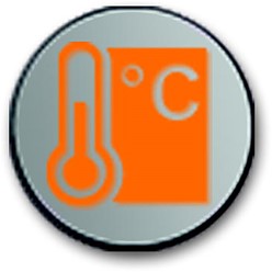 KNX priOn symbool temperatuur c-rvs